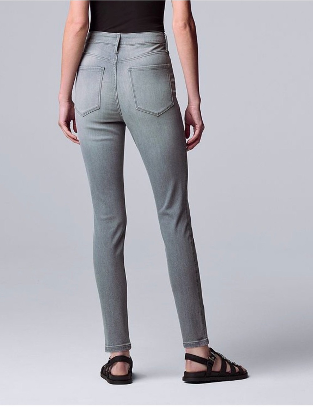 Simply Vera Vera Wang Grey Skinny Jeans - Size 2